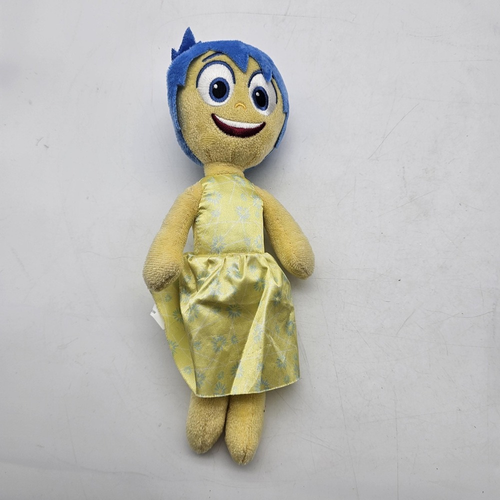 Disney Pixar Inside Out 2 Joy Plush‎ Stuffed Toy Small Just Play Yellow Blue